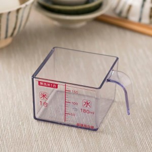 貝印 計量カップ kai House SELECT お米がすくいやすい、角型カップ DH7268 ｜ ライスカップ お米