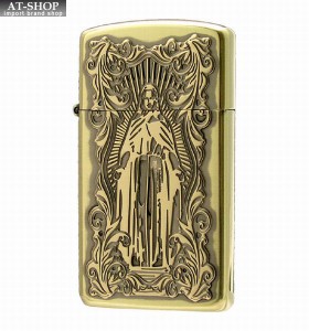 ジッポー ZIPPO ライター アラベスクマリア スリム 真鍮いぶし アドミラル産業 ad-62860298