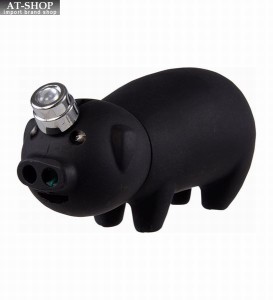 電子ライター トントンライター ブラック 豚ちゃん ガス注入式ライター CR規制対象外 アドミラル産業 おもしろライター 1個