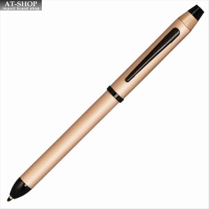 クロス ボールペン CROSS テックスリー NAT0090-20ST ブラッシュトローズゴールド （ボールペン黒＋赤＋シャープペンシル0.5mm）
