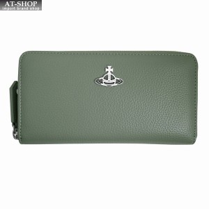 ヴィヴィアン財布 ラウンドファスナー長財布 レディース Vivienne Westwood ヴィヴィアンウェストウッド NO,15 CLASSIC M404 PALE GREEN