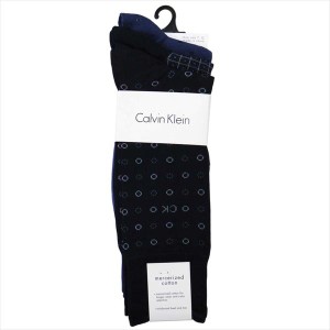 Calvin Klein カルバン・クライン ソックス 3足セット ACB175-color96 ネイビー系