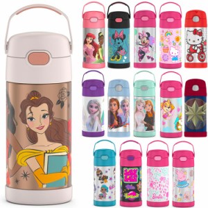 サーモス ストロー 水筒 子供 350ml THERMOS ステンレス ストローマグ 保冷 女の子 ディズニープリンセス ミニーマウス アナ雪 キティ ト