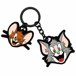 送料無料/ トム＆ジェリー キーチェーン ラバー キーホルダー トムとジェリー キーリング キャラクター TOM&JERRY アメリカン雑貨