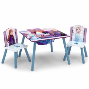 デルタ ディズニー アナと雪の女王2 テーブル＆チェア 収納付き 子供家具 学習机 椅子 3点セット Delta