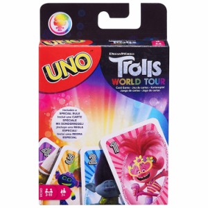 送料無料/ UNO トロールズ ミュージック パワー ウノ カードゲーム おもちゃ 新品 キャラクター ライセンス パーティゲーム マテル