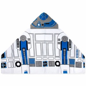 送料無料/ ラップタオル ディズニー スターウォーズ R2D2 巻きタオル フード付き 子供 ビーチタオル バスタオル フード付きタオル スイム