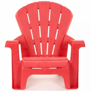 リトルタイクス ガーデン チェア レッド プラスチック プール ビーチ アウトドア チェア 子供椅子 重ね置き 軽量 Littletikes