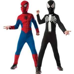 【売切価格】ハロウィン 衣装 子供 ルービーズ スパイダーマン コスチューム コスプレ リバーシブル 男の子 105-150cm 880602