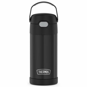 サーモス ステンレス ストロー 水筒 サーモス ステンレス水筒 ブラック ストロー 350ml THERMOS 子供 無地