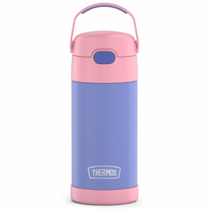 サーモス ステンレス ストロー 水筒 サーモス ステンレス水筒 パープル/ピンク ストロー 350ml THERMOS 子供 無地