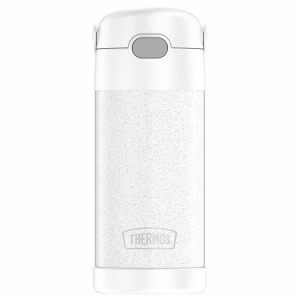 サーモス ステンレス ストロー 水筒 サーモス ステンレス水筒 グリッター ホワイト ストロー 350ml THERMOS 子供 無地