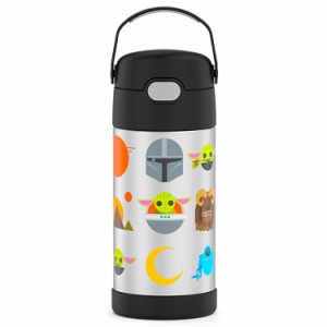 サーモス ステンレス ストロー 水筒 ステンレス水筒 ディズニー スターウォーズ ストロー 350ml THERMOS 子供 マンダロリアン