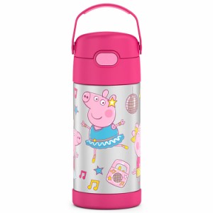 サーモス ステンレス ストロー 水筒 ステンレス水筒 ペッパピッグ ストロー 350ml THERMOS 子供