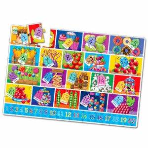 知育玩具 ジャンボ フロア パズル ナンバー 3歳から 英単語 アルファベット 大きい パズル 91cm×61cm ゲーム