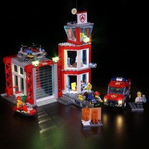 MOC LEGO レゴ ブロック シティ 60216 互換 レゴシティの消防隊 LED ライト キット DL006 【海外から直送します】※レゴ本体は含まれてい