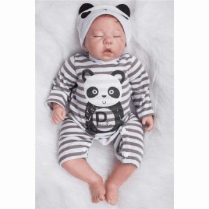 ベビードール 赤ちゃん人形 リアルな新生児 人形 熟睡中の男の子 ベビー人形 リボーンドール 抱き人形 綿&シリコン 50cm
