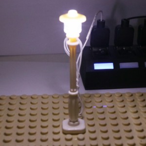 MOC LEGO レゴ ブロック 互換 カスタム パーツ 街灯 ストリートライト USB LED (ホワイト） 2本セット