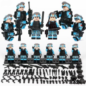 MOC LEGO レゴ ブロック 互換 ARMY ロシア軍特殊部隊 アンチテロ部隊 カスタム ミニフィグ 6体セット 大量武器・装備・兵器付き 【海外か