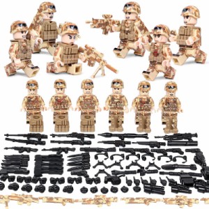 MOC LEGO レゴ ブロック 互換 ARMY ロシア軍特殊部隊 砂漠戦 カスタム ミニフィグ 6体セット 大量武器・装備・兵器付き