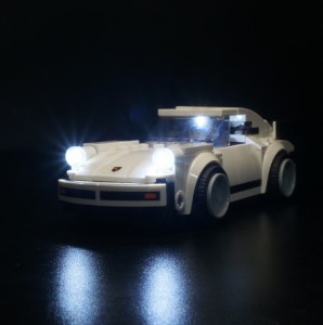 MOC LEGO レゴ ブロック 75895 互換 スピードチャンピオン 1974 ポルシェ 911 ターボ 3.0 LED ライト キット カスタムパーツ DL033※レゴ