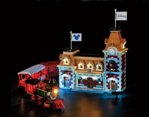 LEGO レゴ ブロック MOC 71044 互換 ディズニートレイン&ステーション LEDライト 照明 キット カスタムパーツ 【海外から直送します】※