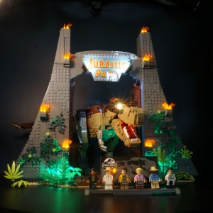LEGO レゴ ブロック MOC 75936 互換 ラジュラシック・ワールド ジュラシック・パーク：Tレックスの暴走 LEDライト 照明 キット カスタム 