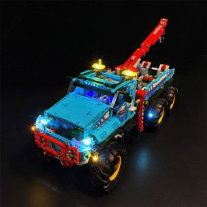 MOC ブロック テクニック 42070 互換 6x6 全地形マグナムレッカー車 LEDライト 照明 キット カスタム パーツ【海外から直送します】※レ