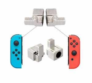 Switch スイッチ Joy-Con ジョイコン 交換部品 バックルロック 2個セット 修理パーツ アルミ製 レール構造で耐久性の問題を解決!