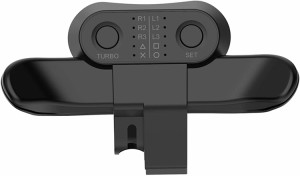 PS4 背面 ボタンアタッチメント Chayoo 背面パドル DUALSHOCK4 リコイル制御 連射 PS4 コントローラー 専用 背面ボタン（ブラック）