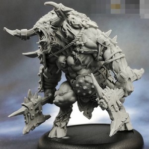 【即日発送!!送料無料!!】55mm Berserk Minotaur ベルセルク ミノタウロス 未塗装 レジン製 組み立て キット フィギュア ガレージキット