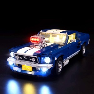 激レア!! MOC ブロック 10265 互換 フォード マスタング 1967 ＧＴ ファストバック LEDライト 照明 キット カスタム パーツ ※レゴ本体は