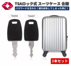 TSA002 TSA007 ユニバーサル マスターキー 合鍵 スーツケース キャリーケース バッグ 鍵 TSA ロックキー 旅行 トラベル 手荷物検査 2本セ