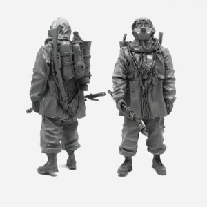 1/35 アメリカ陸軍 火炎放射器を持った兵士 未塗装 レジン製 組み立て キット フィギュア プラモデル 人形 ガレージキット