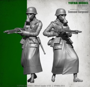 1/18 WW2 ナチス SS 親衛隊 セクシー 女性 兵士 ソルジャー 未塗装 レジン製 組み立て キット フィギュア ガレージキット