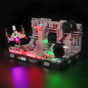 LEGO MOC ブロック スター・ウォーズ デス・スター 75329 互換 トレンチ・ラン ジオラマ LED ライト 照明 キット カスタム パーツ ※レゴ