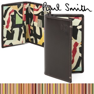 ポールスミス カードケース PC インサイドプリント メンズ レディース 牛革 本革 名刺入れ Paul Smith プレゼント 男性 旦那 彼氏 [ラッ