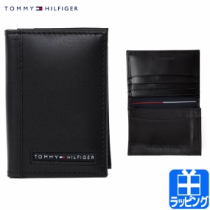 トミーヒルフィガー カードケース 名刺入れ 牛革 本革 レザー シンプル【TOMMY HILFIGER メンズ レディース ブランド 正規品 新品 ギフト