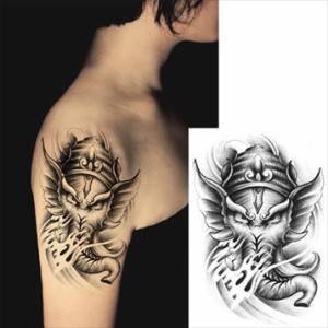 Q 貼るTATOO！防水防汗で長持ち！日本未発売デザイン タトゥーシール 大きい サイズ（メール便配送）| タトゥシール タトゥー シール tat