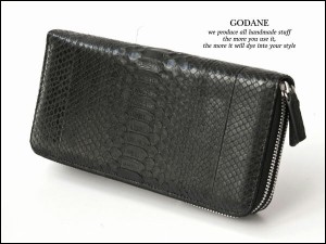 GODANE正規販売代理店GODANE　 ゴダン  ダイヤモンドパイソン miniクラッチバッグ ダブルファスナ