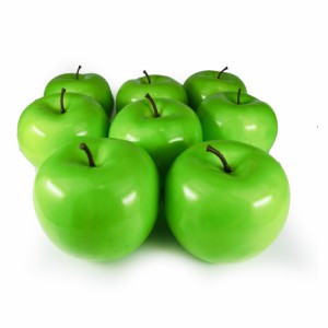 GuCra　グクラ　りんご　本物そっくりな模型　8個セット　食品サンプル　果物模型　緑