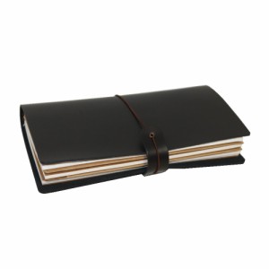 GuCra　グクラ　本皮手帳　ノート　本皮　ブラック　サイズ：22x12x3cm