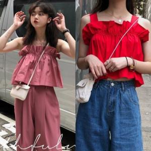 ノースリーブ裾フリルカットソータンクトップ レディース トップス カットソー ノースリーブ タンクトップ フリル 19新作 夏 夏用の通販はau Pay マーケット Crafts 商品ロットナンバー