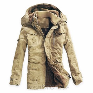 ミリタリージャケット 中綿コート メンズ ボアジャケット ロング モッズコート 綿 厚手 裏起毛 大きいサイズ あったか 防寒 裏フリース
