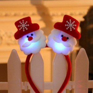 玩具 光るカチューシャ【サンタor雪だるま】 選べる2種類 おもちゃ クリスマスツリー 飾り イベント 光るおもちゃ ギフト 雑貨 可愛い 装