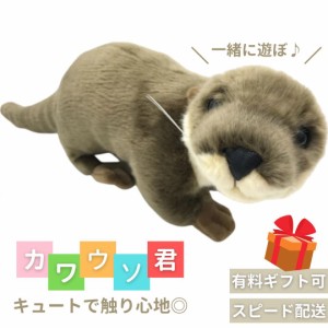 【在庫限り】 ぬいぐるみ カワウソ かわうそ 獺 抱き枕 クッション 動物 アニマル かわいい チャーミング おもちゃ ぬいぐるみ 誕生日 ク