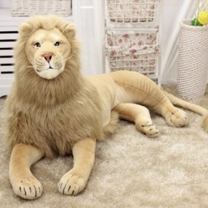 ぬいぐるみ ライオン クッション 特大 1.1m LION 百獣の王 抱き枕 動物 アニマル かわいい チャーミング おもちゃ 誕生日 クリスマス ギ