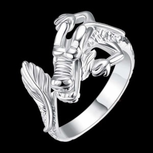 リング ポップなドラゴン 指輪 龍 竜 シルバーアクセサリー ヒップホップ アクセサリー ジュエリー ジュエル jewel レゲエ クラブ メンズ