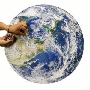 玩具 ジグソーパズル 地球 1000ピース 地球儀 アース earth パズル 青い 蒼 空 陸 地上 海 地球円形パズル 雑貨 知的チャレンジゲーム 教