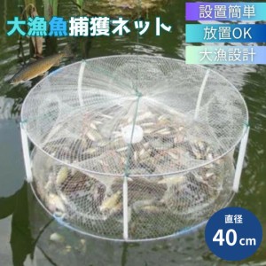 釣具 白網 持ち運び可能 小魚トラップ アジ 小魚 川魚 カニ エビ 追い込み漁 捕獲ネット 漁師 漁 網 あみ 爆釣 魚捕り 網かご 餌を入れて